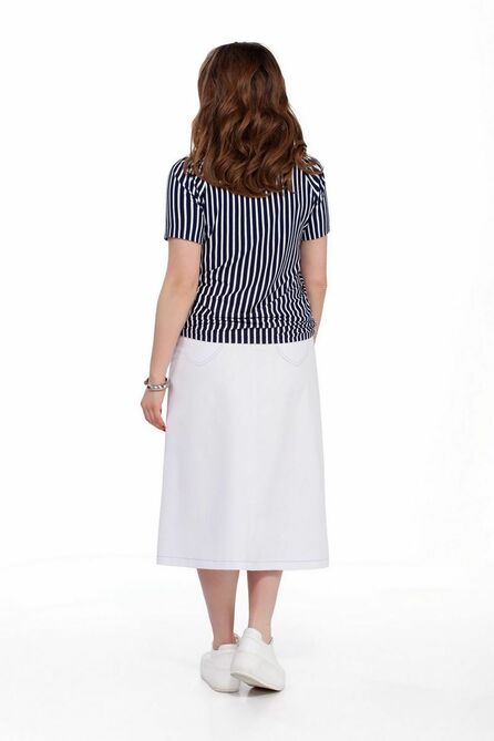 Костюм с блузкой TEZA 192 белый