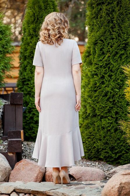 Повседневное платье TEZA 230 серый