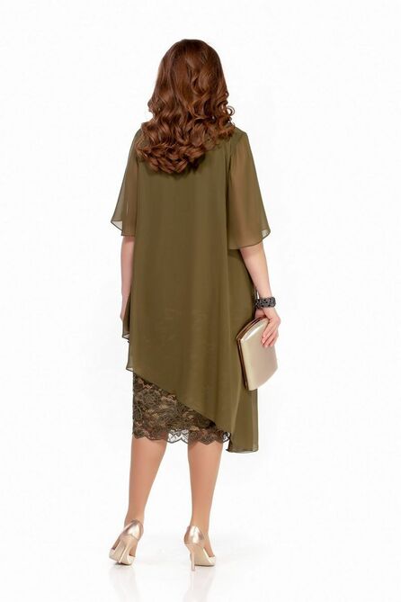 Вечернее платье TEZA 235 хаки