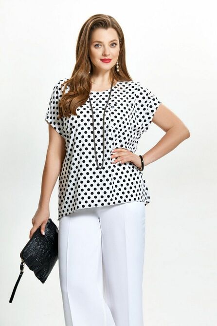 Брюки, Блуза TEZA 1515 белый