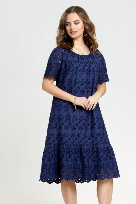 Повседневное платье TEZA 2391 синий