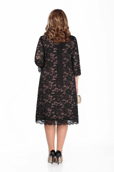 Вечернее платье TEZA 249 черный-светлый