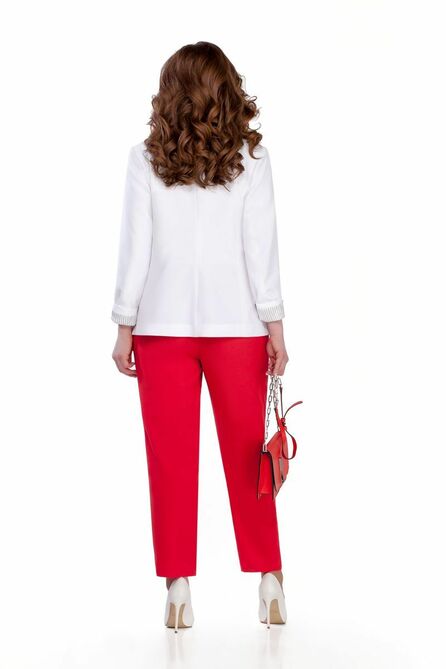 Брюки, Блуза, Жакет TEZA 943 белый-красный