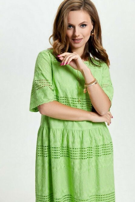 Повседневное платье TEZA 2636 салатовый