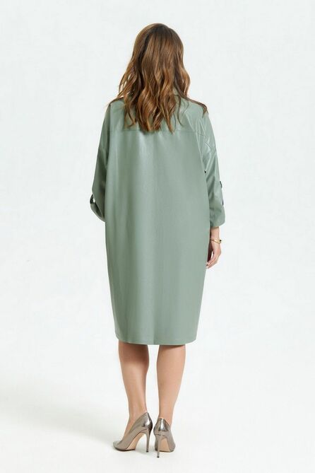 Повседневное платье TEZA 2942 мох