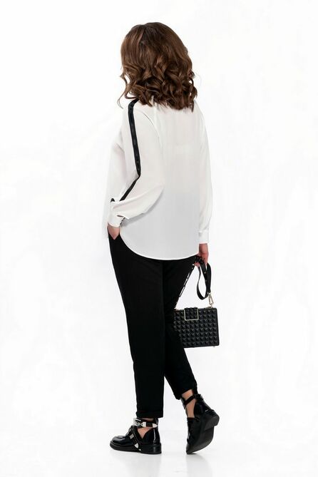 Брюки, Блуза TEZA 149 черный+белый