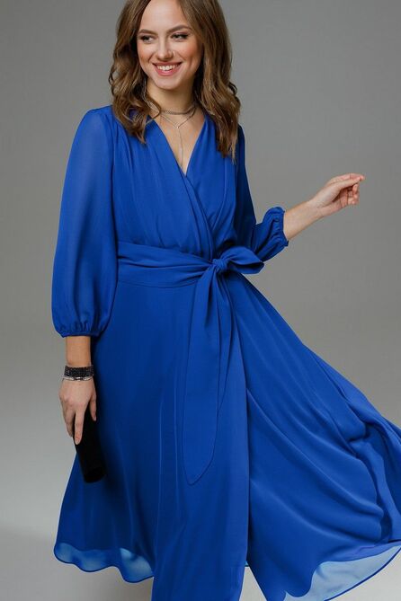 Вечернее платье TEZA 3736 василек