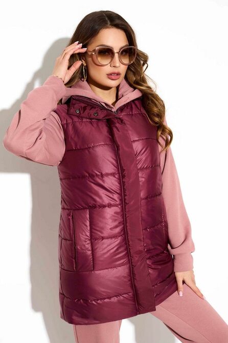 Жилет TEZA 3784 бордо