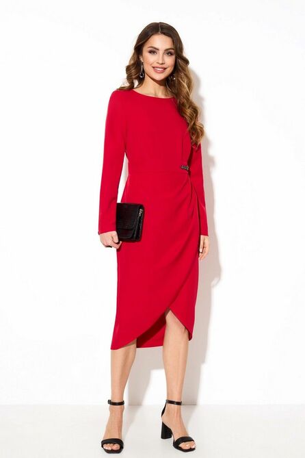 Повседневное платье TEZA 3786 красный