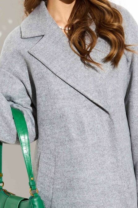 Пальто TEZA 3742 серый