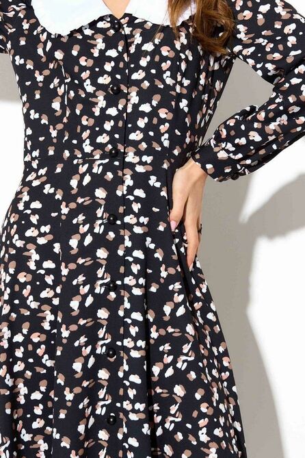 Повседневное платье TEZA 3779 черный