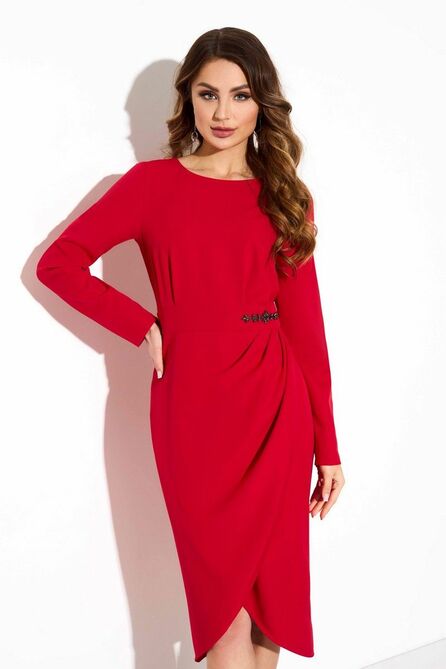 Повседневное платье TEZA 3786 красный