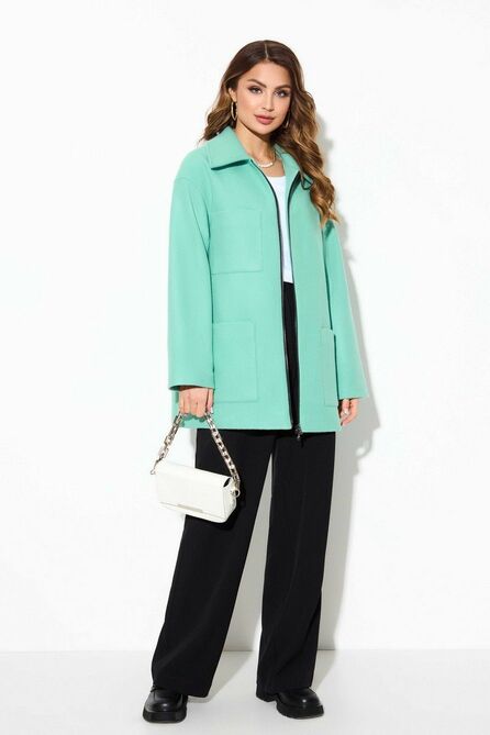 Пальто TEZA 3791 мята