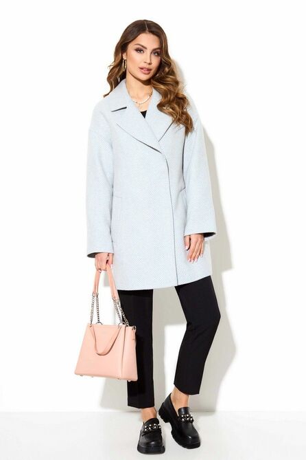 Пальто TEZA 3792 голубой Пальто TEZA 3792 голубой