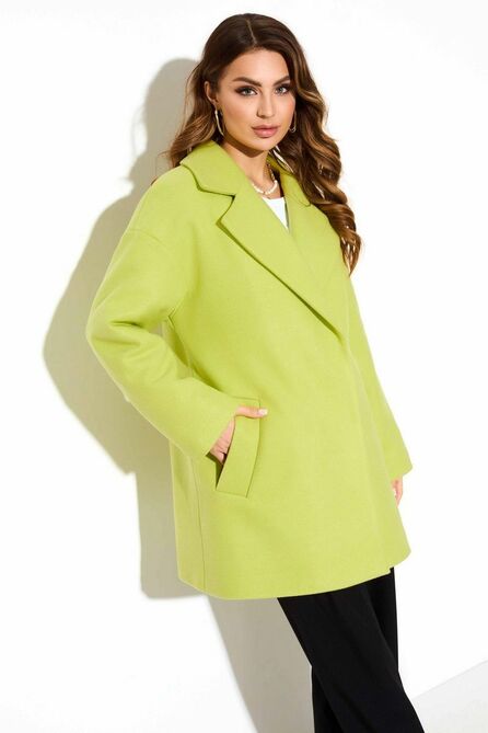 Пальто TEZA 3793 лайм