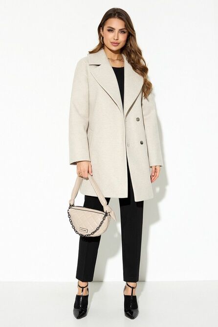 Пальто TEZA 3793 бежевый