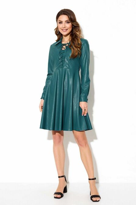 Повседневное платье TEZA 3794 изумруд
