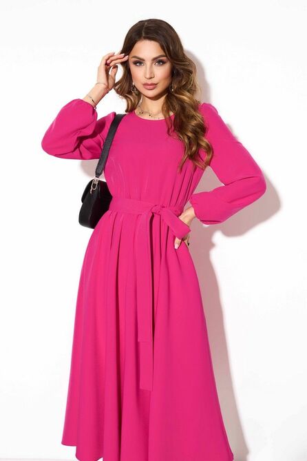 Повседневное платье TEZA 3797 фуксия