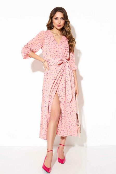 Повседневное платье TEZA 3798 персиковый