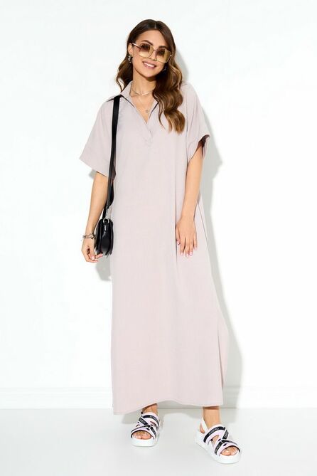 Повседневное платье TEZA 3919 бежевый