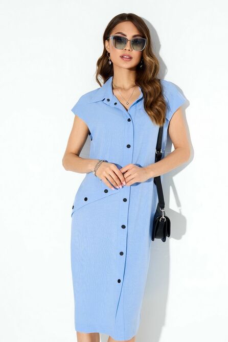 Повседневное платье TEZA 3929 голубой