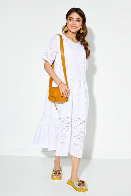 Повседневное платье TEZA 3934 белый