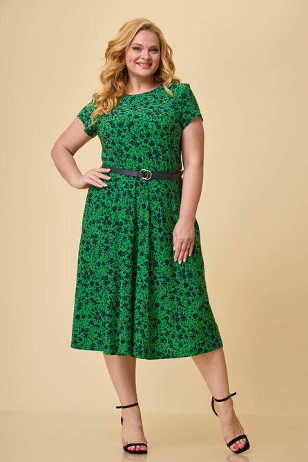 Повседневное платье TricoTex Style М14-19 зелень