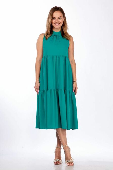 Повседневное платье TricoTex Style Л2211 зеленый