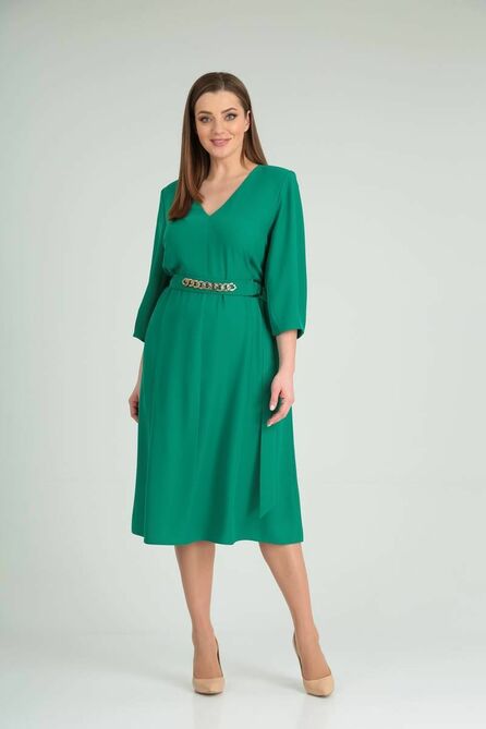 Повседневное платье TVIN 4026 зеленый