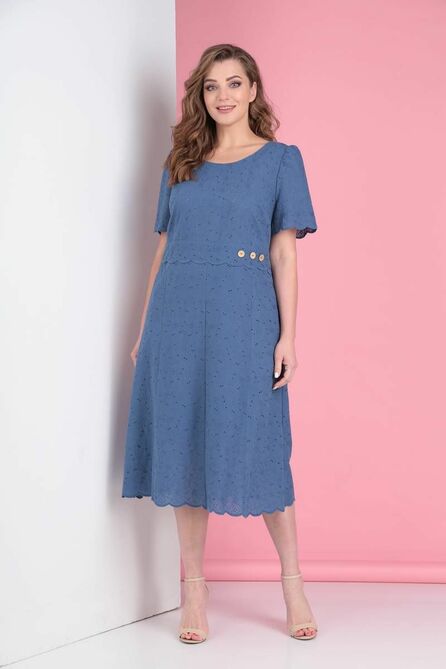 Повседневное платье TVIN 4036 синий