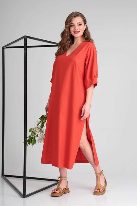 Повседневное платье TVIN 4044 терракот