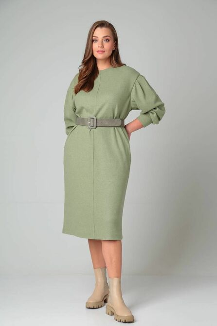 Повседневное платье TVIN 4061 олива
