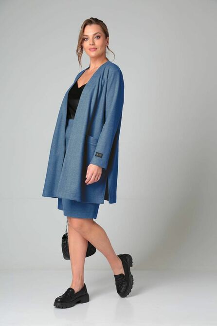 Кардиган, Юбка TVIN 4062 синий