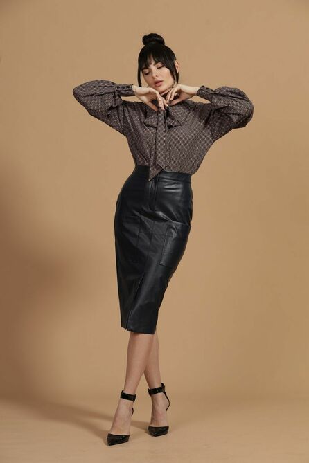 Юбка Твой имидж 1475 т.син