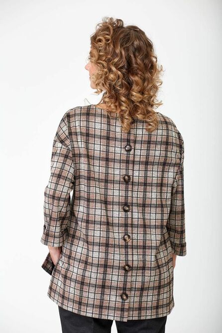 Брюки, Блуза Твой имидж 1136 шоколад+черный