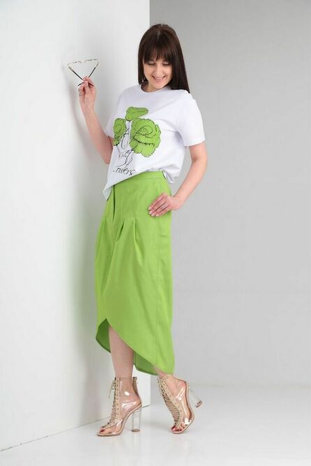 Юбка, Майка VIA-Mod 517 салатовый