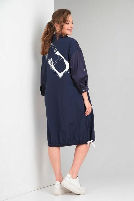 Повседневное платье VIA-Mod 519 синий