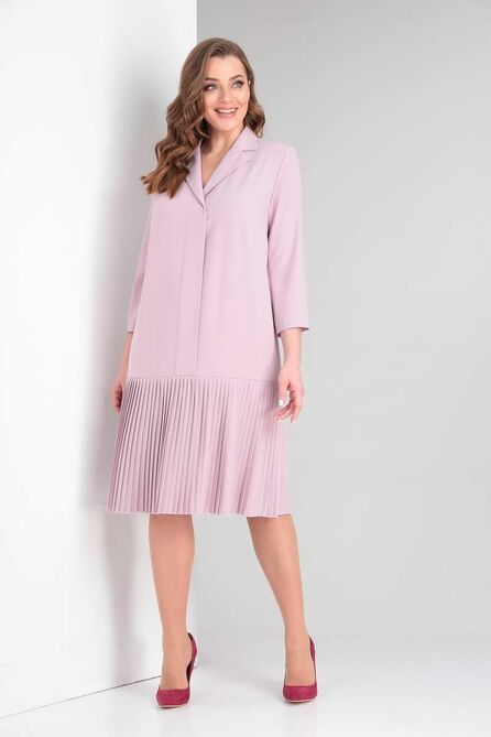 Офисное платье Vilena 793 пудра