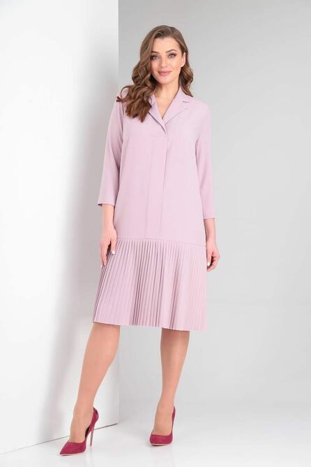 Офисное платье Vilena 793 пудра