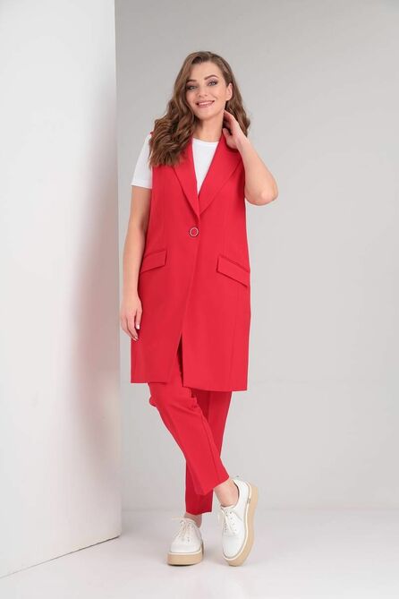Костюм брючный Vilena 744 красный