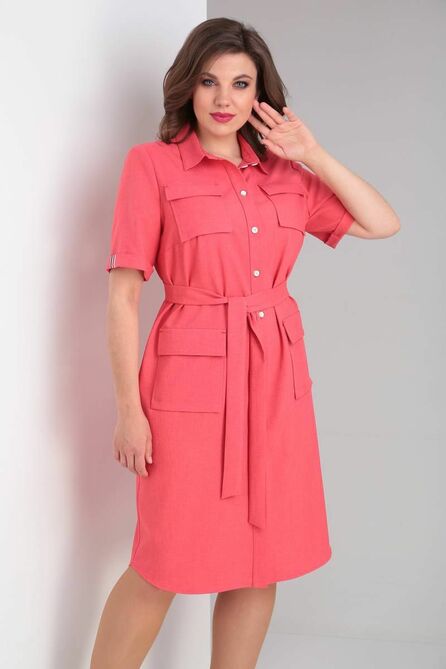 Повседневное платье Vilena 805 коралл