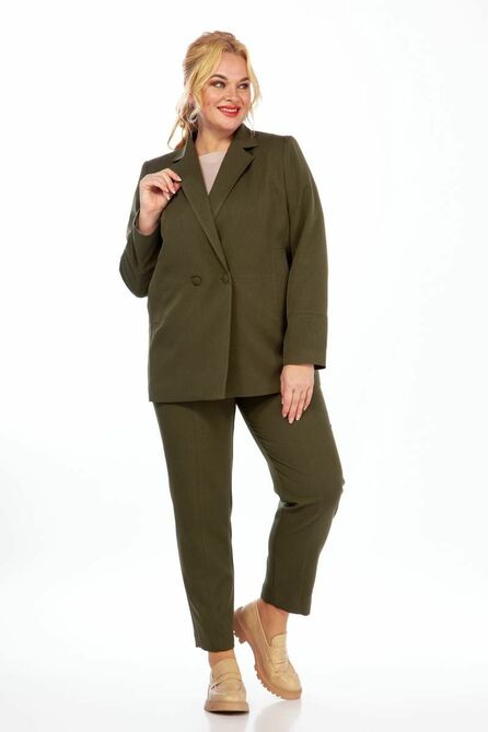 Костюм брючный Vilena 837 темная_олива