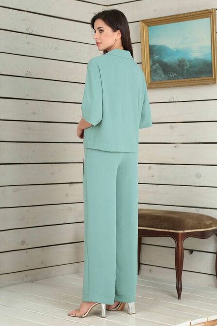 Брюки, Блуза Viola Style 20592 бирюза