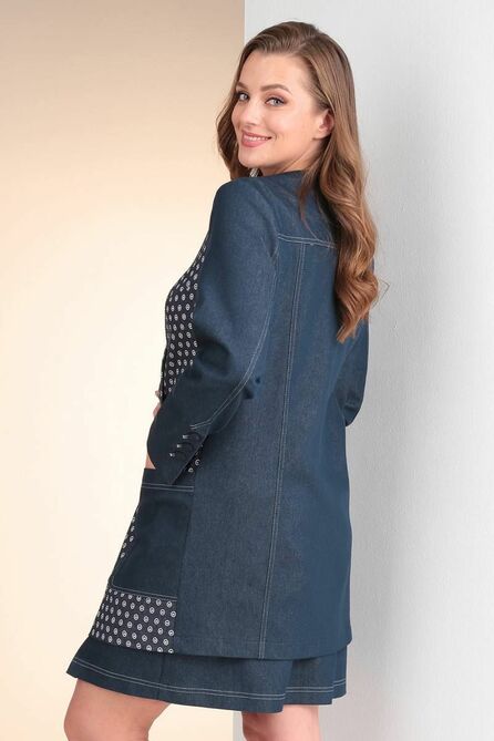 Жакет Viola Style 6052 синий Жакет Viola Style 6052 синий