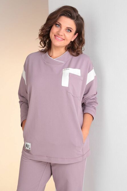 Спортивный костюм Viola Style 20614 фиолетовый