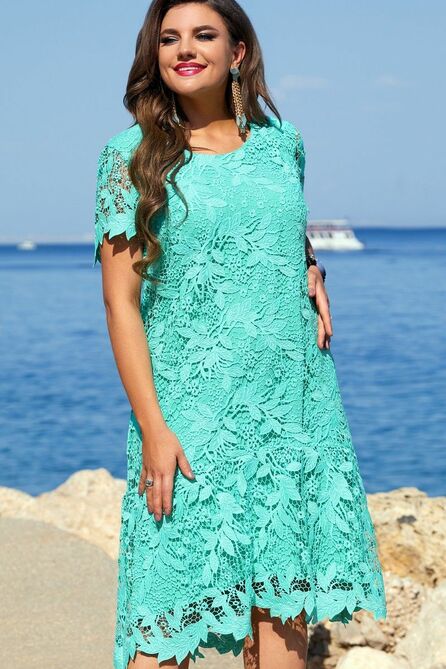 Вечернее платье Vittoria Queen 15253/1 бирюза