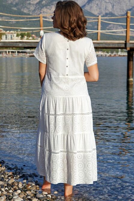 Вечернее платье Vittoria Queen 15473 белый