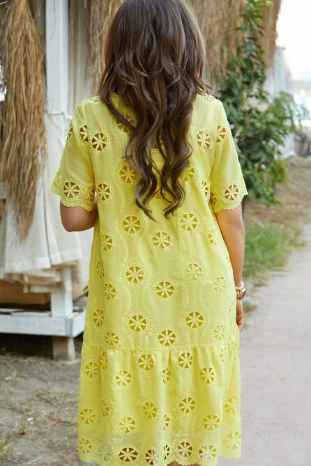 Вечернее платье Vittoria Queen 15343 лимон