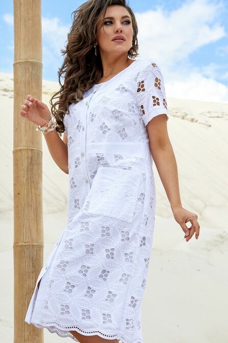 Повседневное платье Vittoria Queen 15173/1 белый