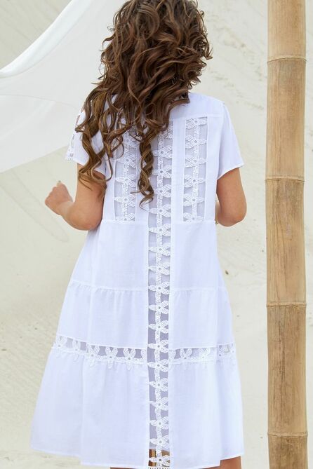 Вечернее платье Vittoria Queen 16403 белый